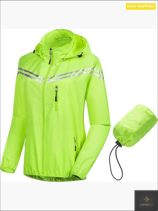 Jackets & Blazers - Lightweight Packable UPF 50+ Hoodie Cycling Jacket Detachable Hood Long Sleeve